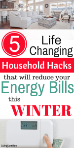 Life changing house hacks that will reduce your energy bill this winter.