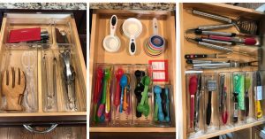 Lets organize your kitchen drawers. You'll love these hacks for your kitchen.