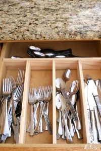 Organize your kitchen with these DIY drawer dividers.