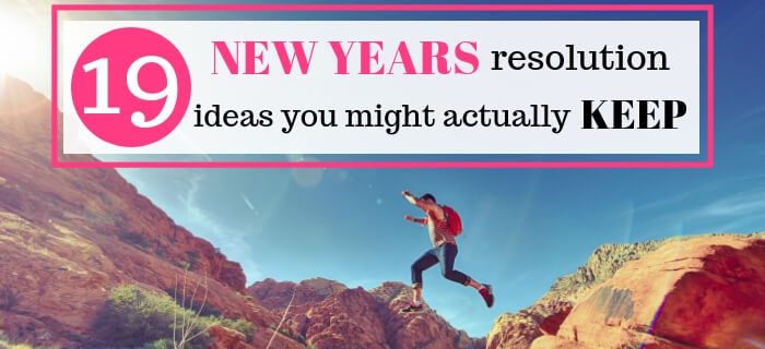 Person jumping over rocks because they are so excited for their New Years resolution ideas.