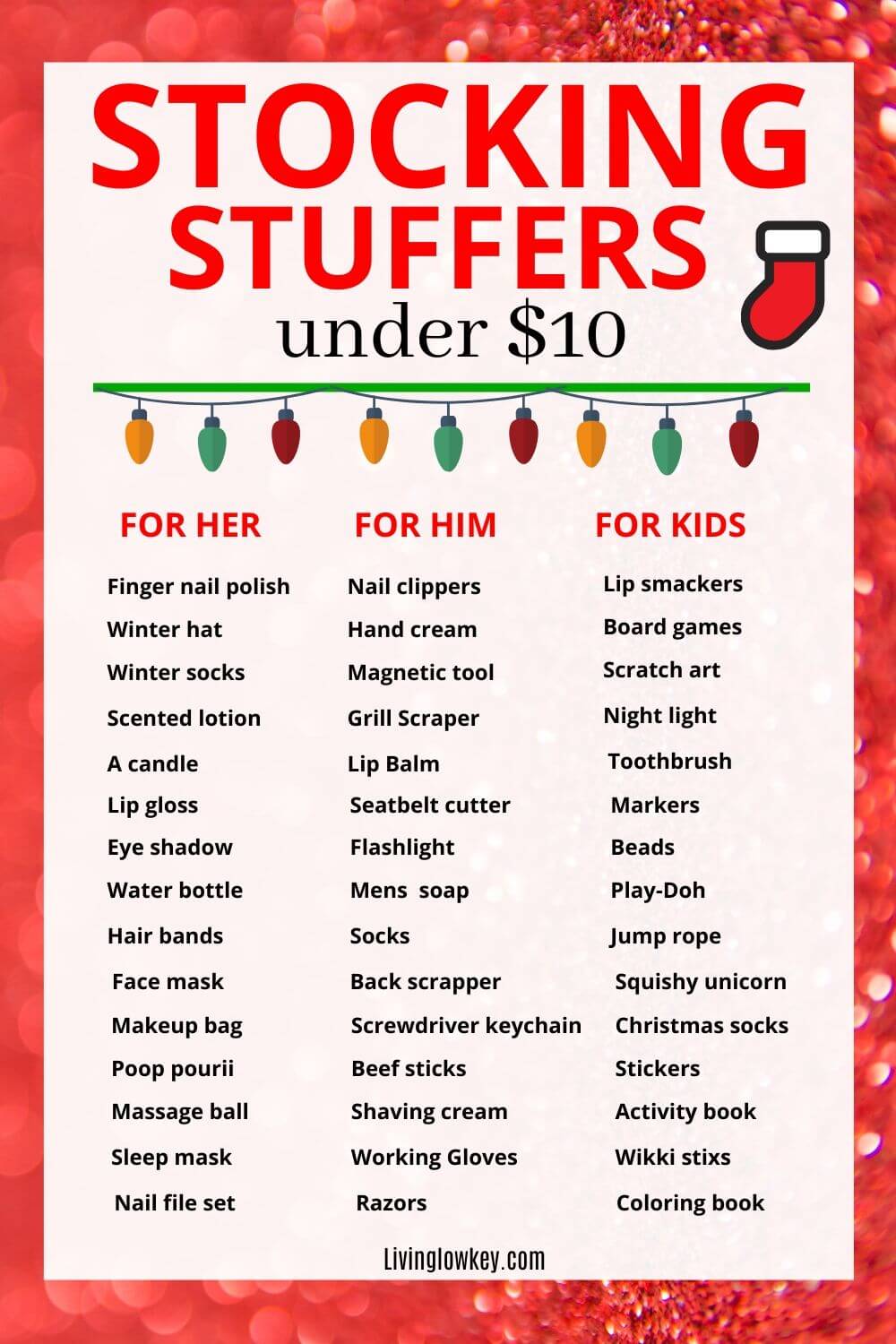 45 Cheap Stocking Stuffer Ideas For Men Women Kids Under 10 