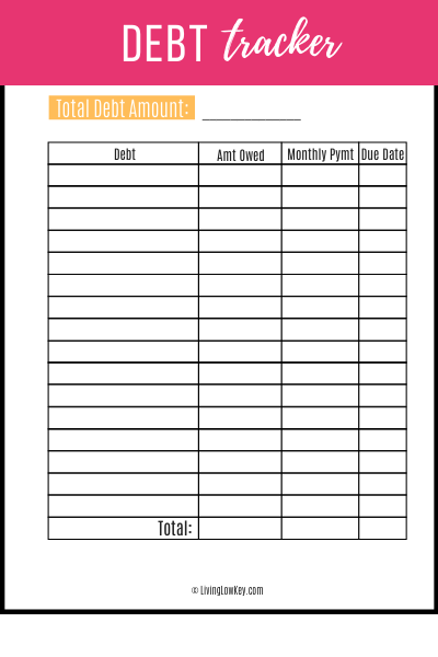 debt free tracker