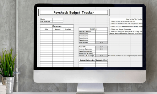 Customizable Budgeting Spreadsheet