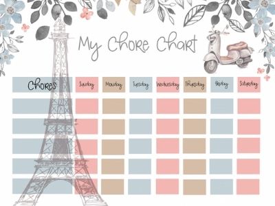 printable chore chart