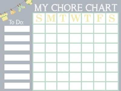 fun chore chart
