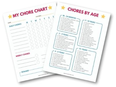 kids chore charts