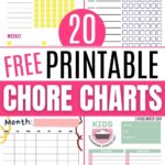 free printable chore charts