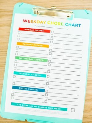 free chore chart