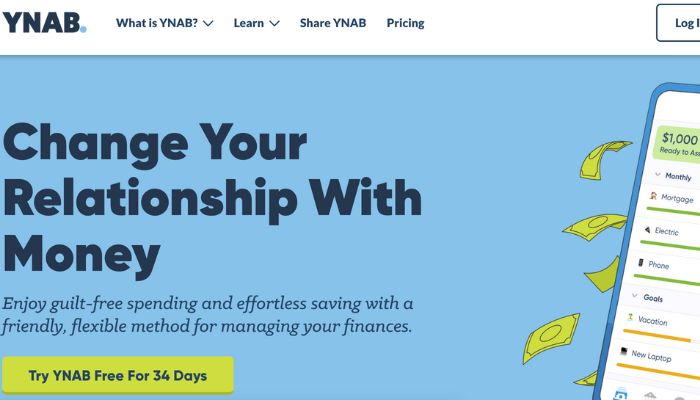 YNAB budgeting app for couples