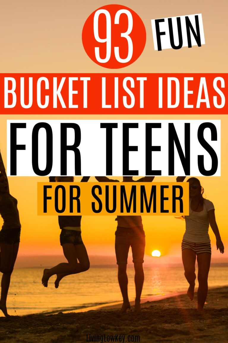 93 Summer Bucket List Ideas for Teens - Living Low Key