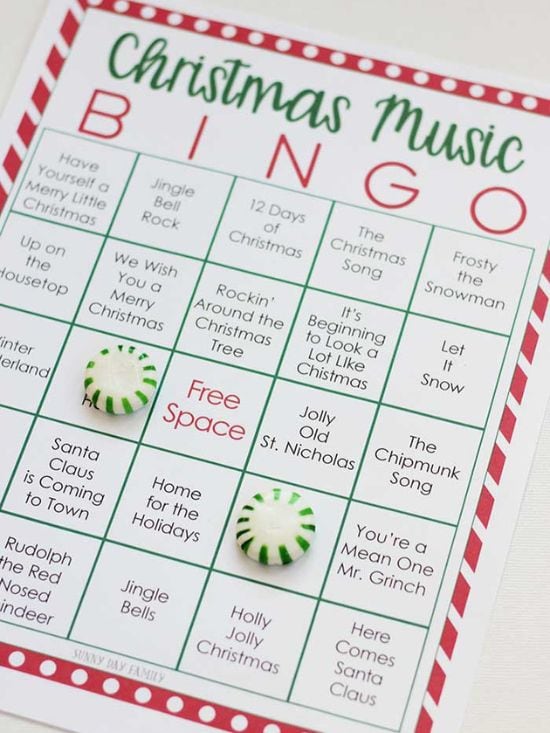 bingo card printable
